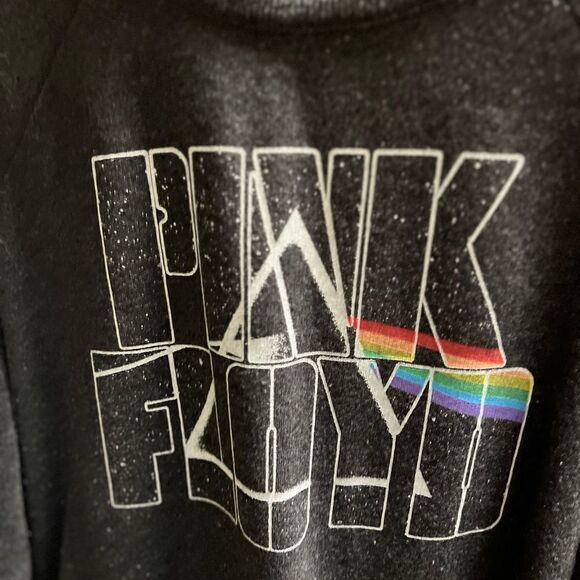 Pink Floyd Black Sweatshirt Dark Side of The Moon Size Small #178 - Picture 2 of 4